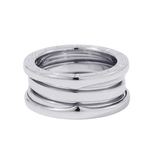 BVLGARI B-zero1 2 band Ring Size 51 18K White Gold - Picture 2 of 7